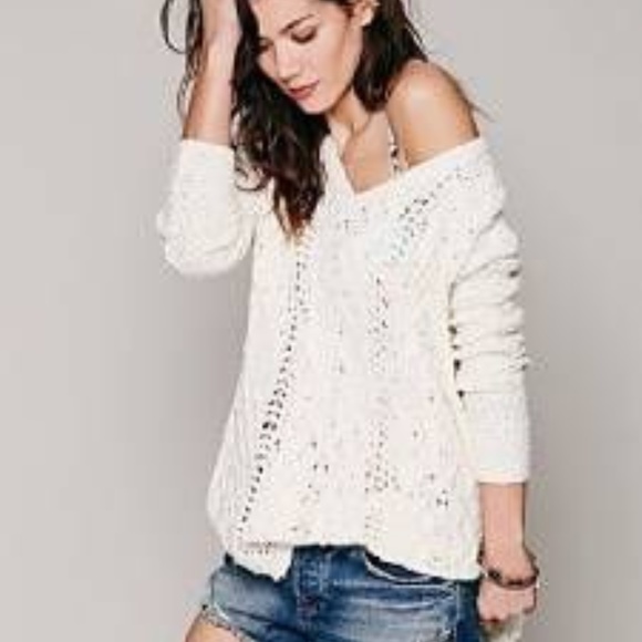 Free People Sweaters - Free People ‘Cross My Heart’ V Neck Sweater